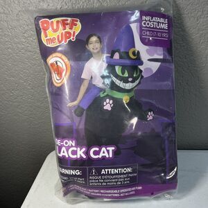 Spooktacular Inflatable Cat Ride-On Costume Kids One Size Halloween NEW